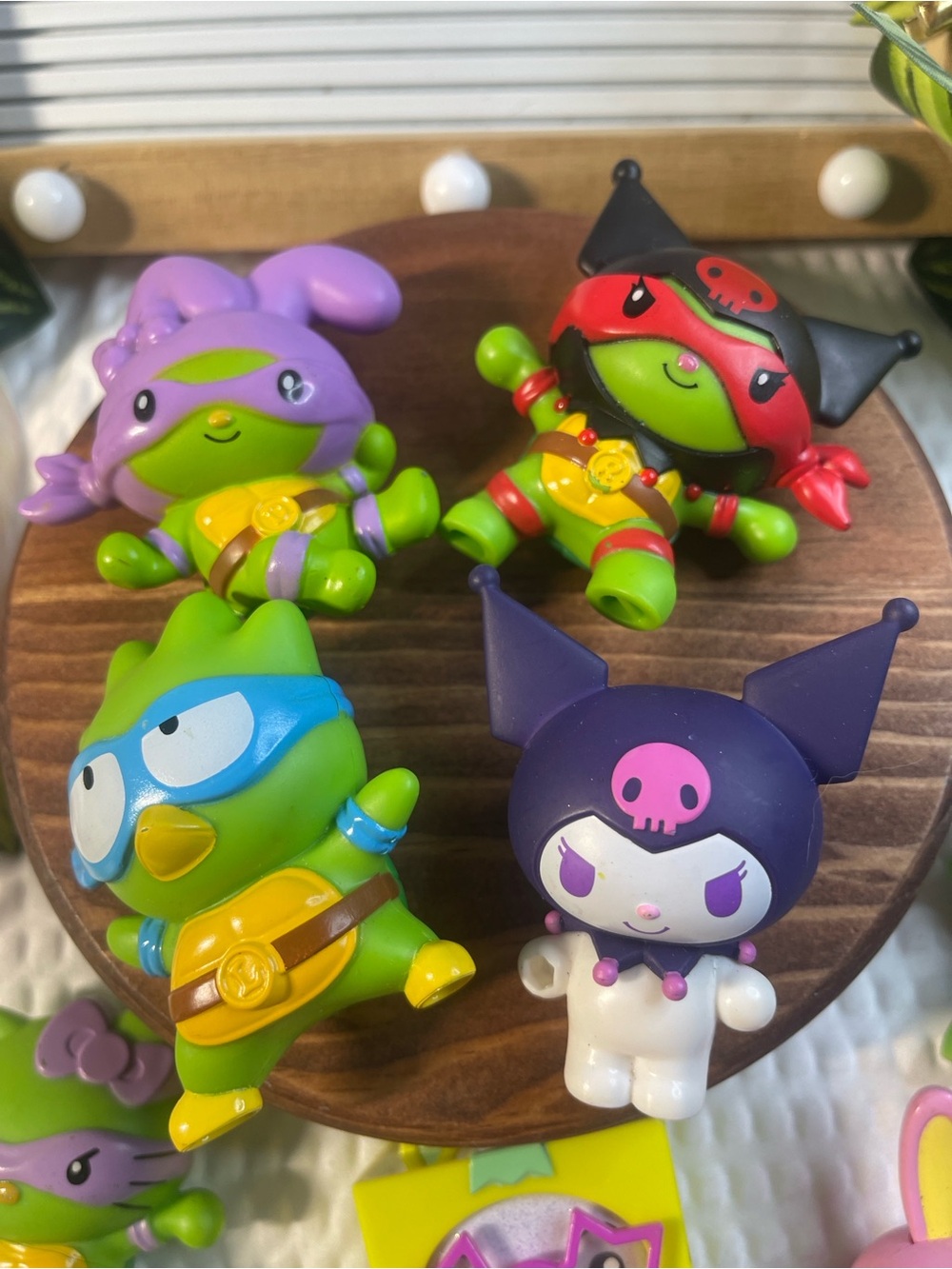 Sanrio TMNT Hello Kitty Figure Lot Kuromi My Melody Ninja Turtles Toys More - Picture 2 of 6
